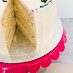 Classic Vanilla Birthday Cake