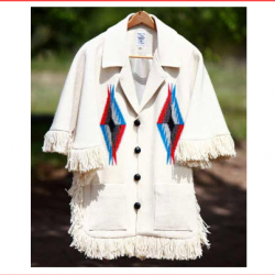 Womens Fringed Cape