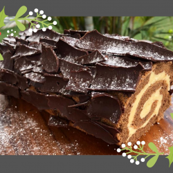 Chocolate Log Roll Cake