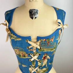 Vintage Western Fabric Corset