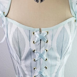 Embroidered Leaves Stays style Corset