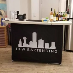 Pop Up Bar - DFW Bartending Black Wrap