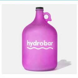 Geo Glass Gallon Jug - Pink