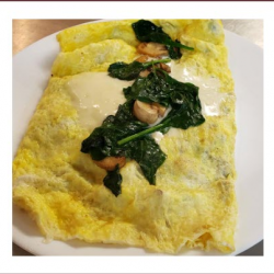 Mushroom and Spinach Omelette
