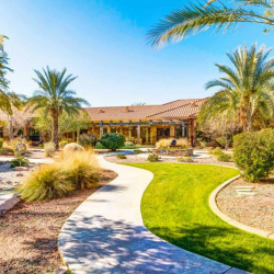 Outdoor Courtyard with Walking Paths