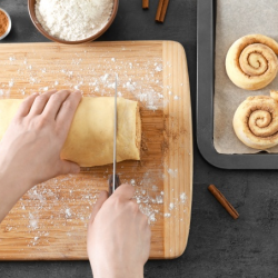 Homemade Cinnamon Roll Making Demonstration & Tasting 