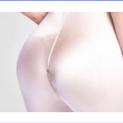 Long Girdle With thin Straps and 3 Second Skin Brooches