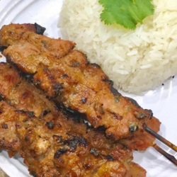 Grilled Pork With Sticky Rice