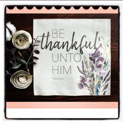 Fall and Christmas napkins