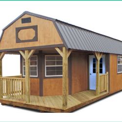 Urethane Deluxe Lofted Barn Cabin