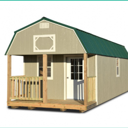 Painted Lofted Barn Cabin