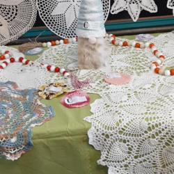 Crocheted Doilies, Afghans, Hangers