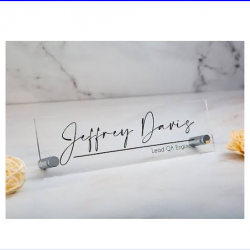 Acrylic Desk Name Plates