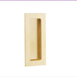 Emtek Modern Rectangular Knurled Flush Pull 