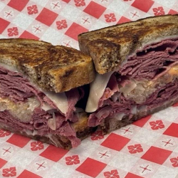 Corned Beef Reuben on Rye