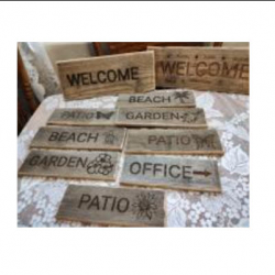 Patio Tables, Displays and Welcome Signs