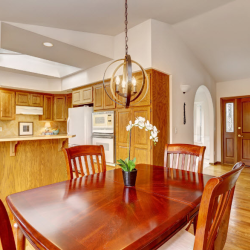 Custom-Made Cherry Wood Dining Table