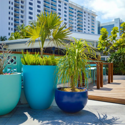 Customized Planters and Finishes