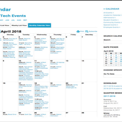 Academic Calendar