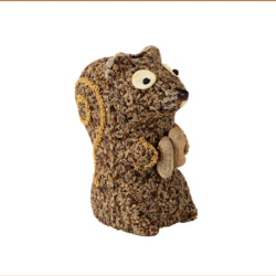 Peanut the Squirrel Seed Cylinder