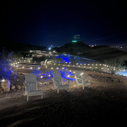 Picnic Tables and Large Chairs