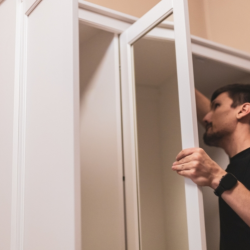 Mirrored Closet Door Installation