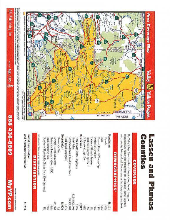 Lassen and Plumas Coverage Map