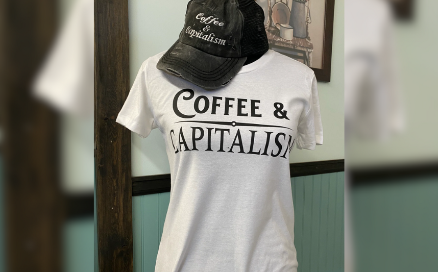 Coffee & Capitalism Scoop Neck Tee