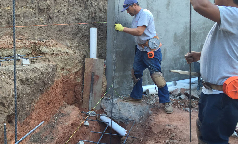 Concrete Foundation Pouring