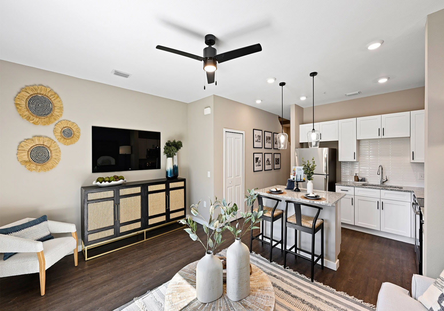 Granite Countertops w/ Entertaining Islands