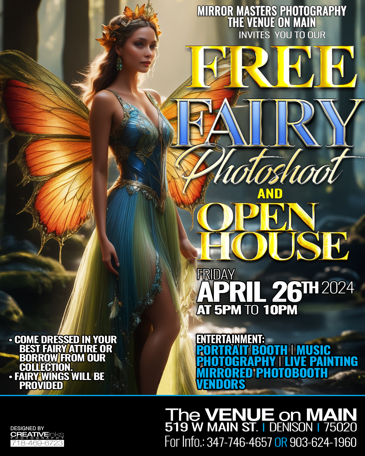 Free Fairy Photoshoot & Open House