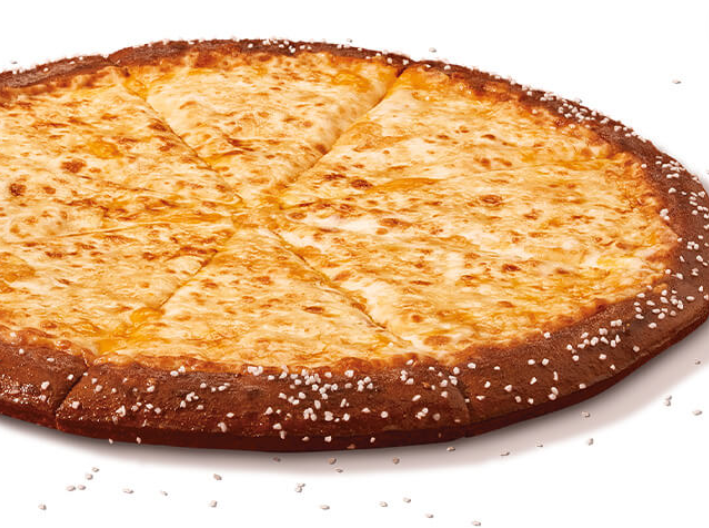 Cheese Pretzel Crust With Cheese Sauce