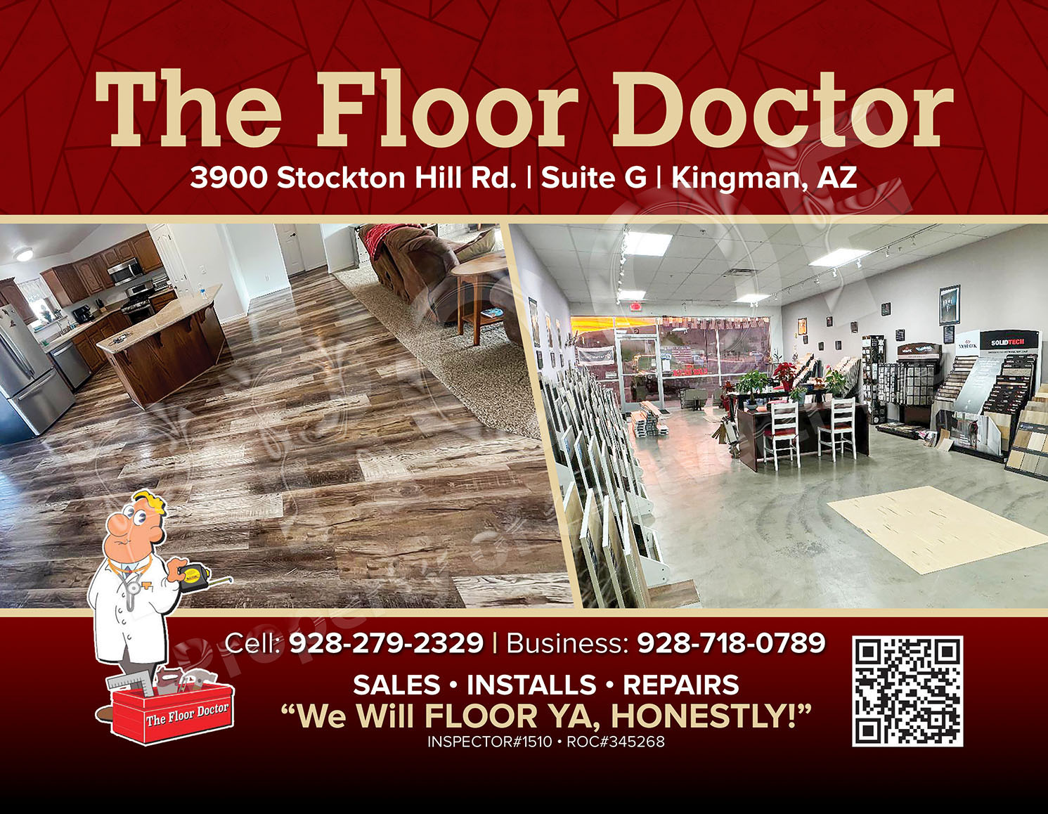 FLOORING STORE- SALES-INSTALLS- REPAIRS 