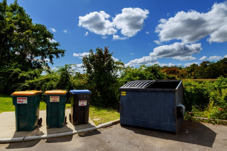 Dumpster Pad Cleaning