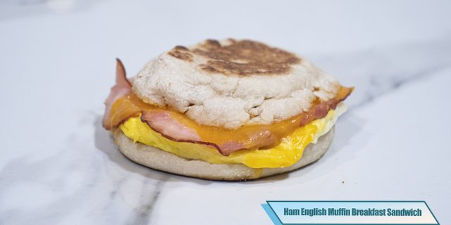 Ham, Egg & Cheese Breakfast Sandwich