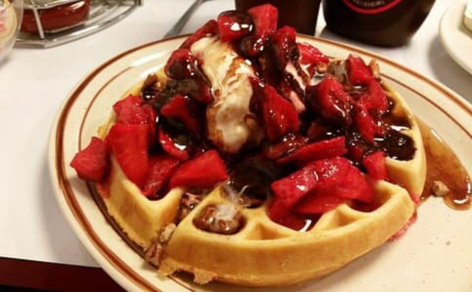 Belgium Strawberry Waffle