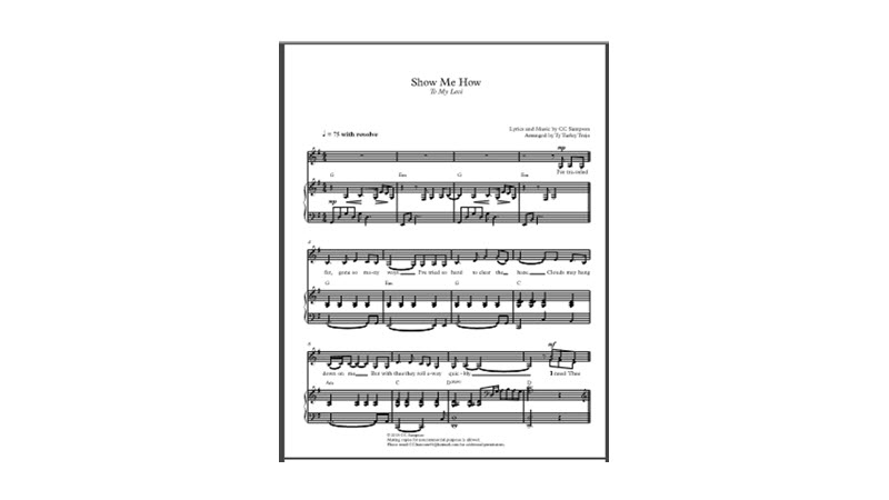 Sheet Music for 