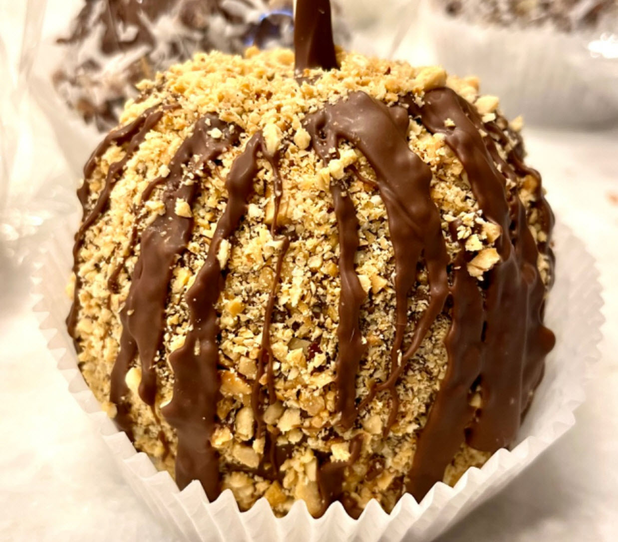 Nutty Caramel Apple