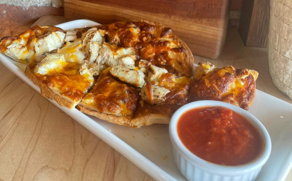 Cheddar Bacon Ranch Flatbread 