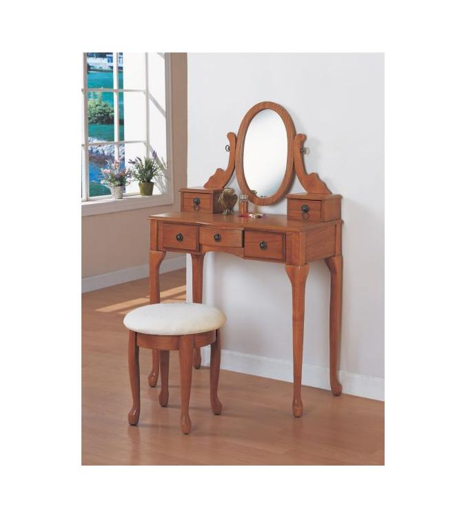 PDX Oak Vanity Set