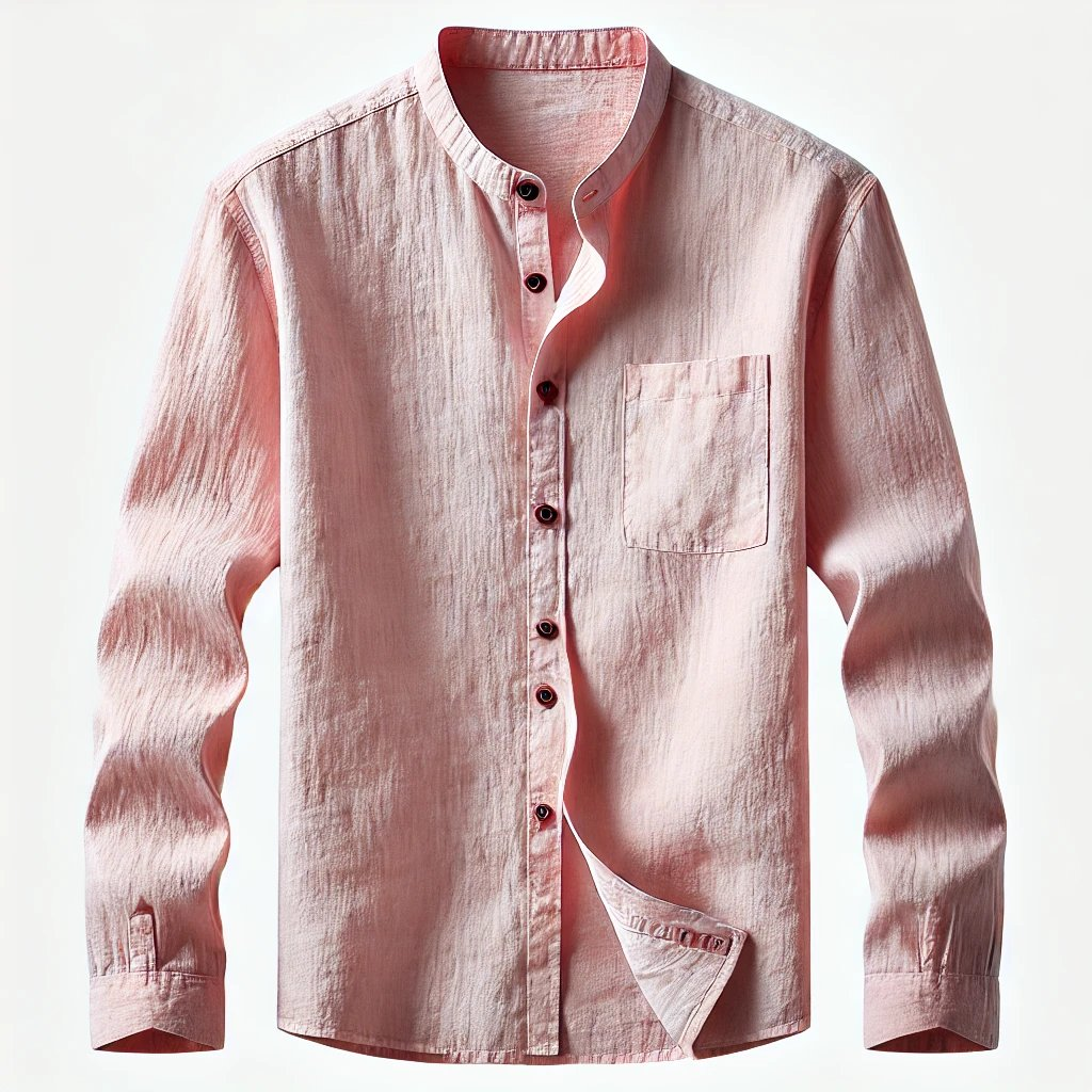 Pastel Pink Linen Shirt