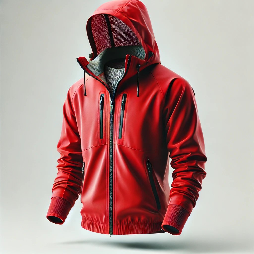 Red Lightweight Windbreaker