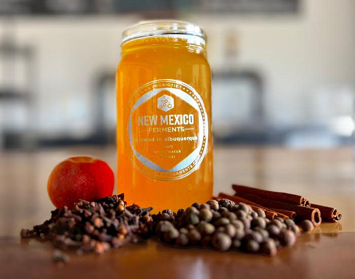 16 oz Glass Kombucha Jar w/fill