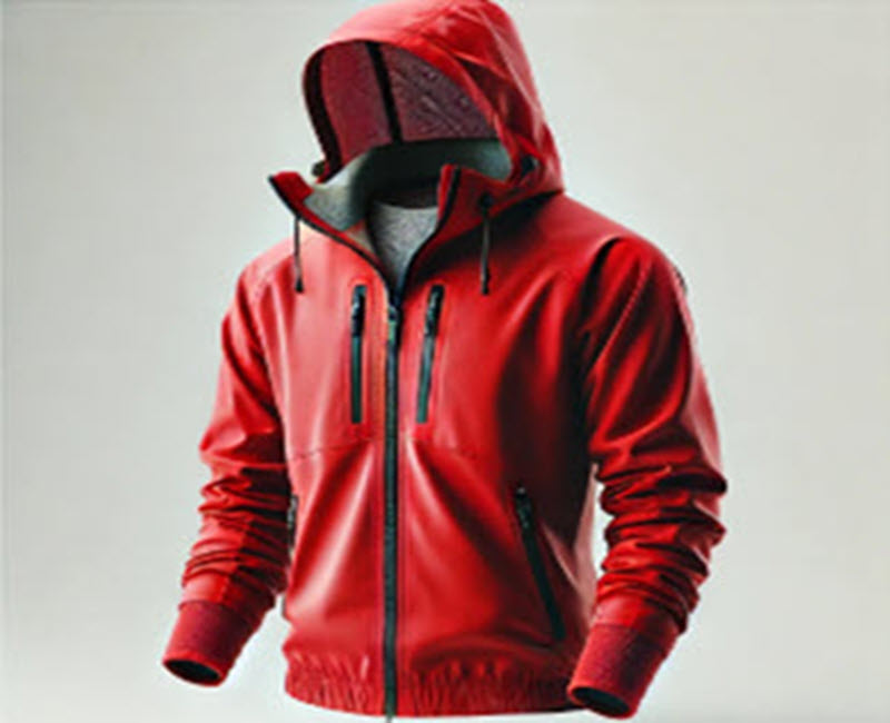 Red Lightweight Windbreaker