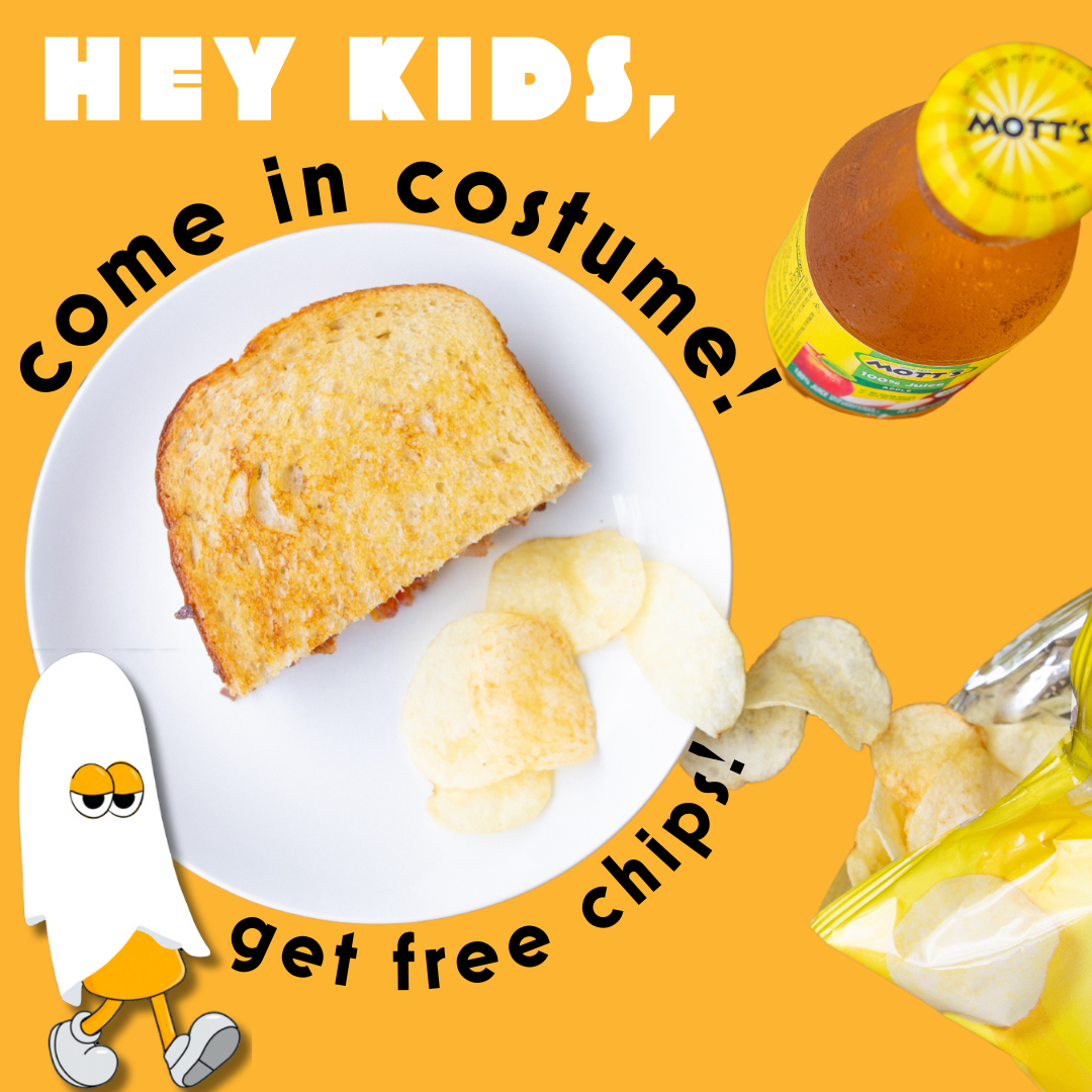 Come in Costume and Get a FREE Bag of Chips!