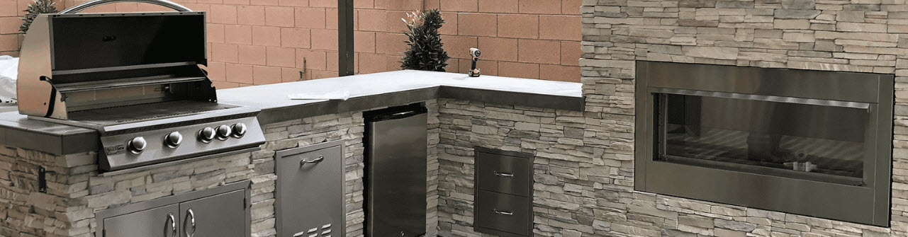 Custom Outdoor Kitchen Installation 