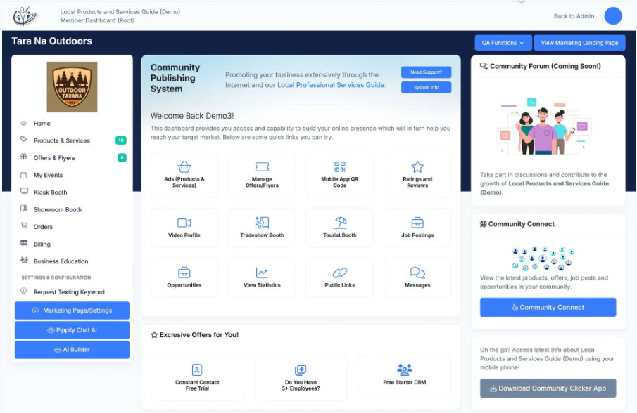 Amazing Commerce Terminal Dashboard