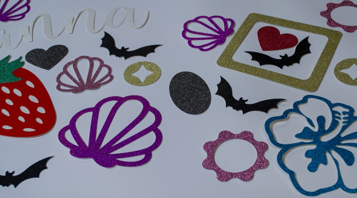 Glitter Cardstock Cutouts