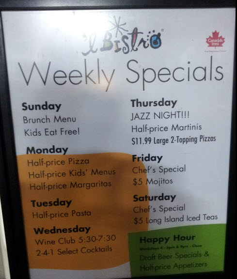Seasonal Specials