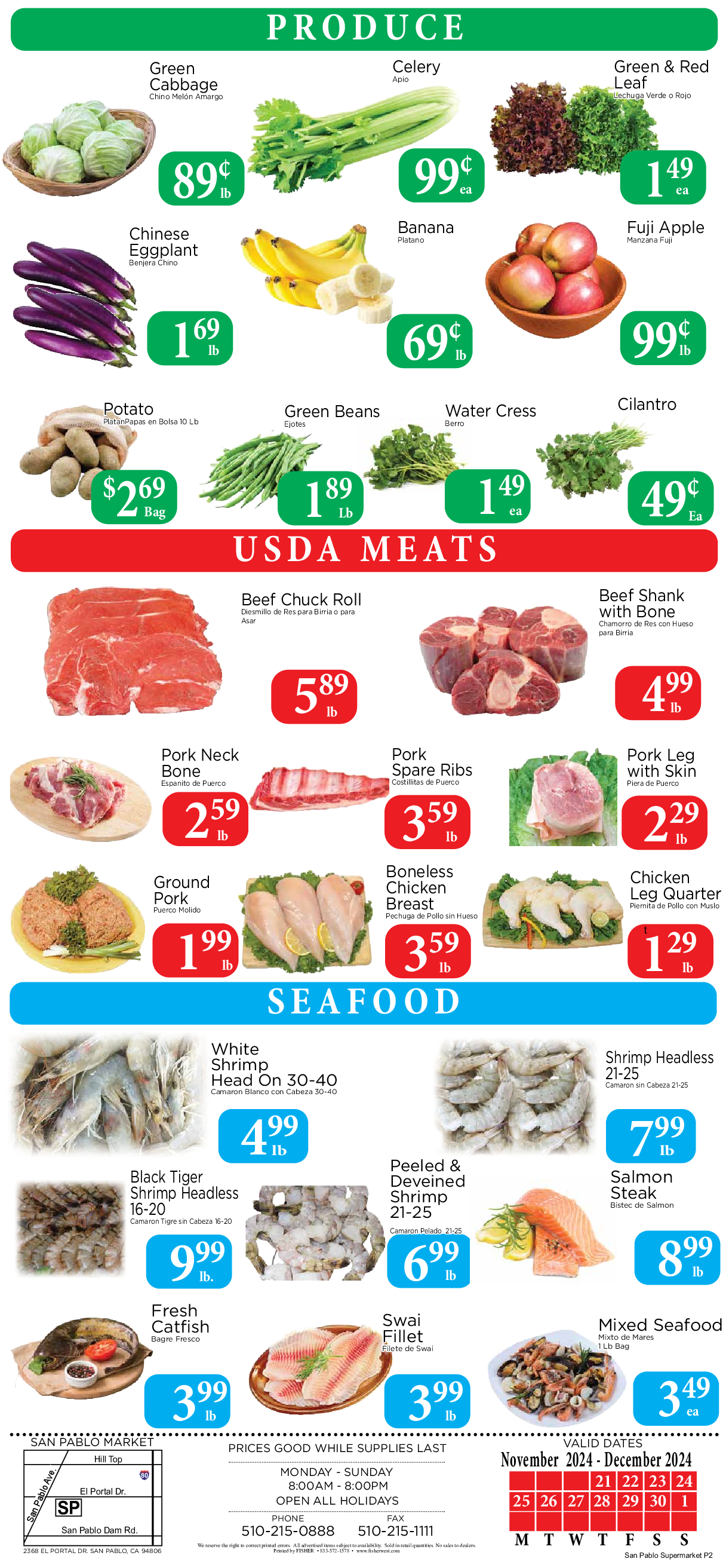 Weekly Specials – San Pablo – SF Supermarket